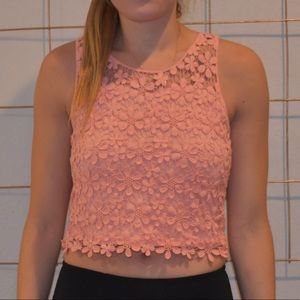 Lace crop top